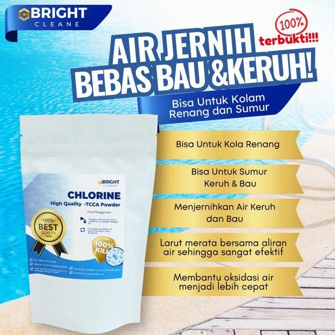 KAPORIT FILTER AIR SUMUR KRAN KOLAM RENANG PENGHILANG BAU PENJERNIH AIR BUBUK 500 GRAM