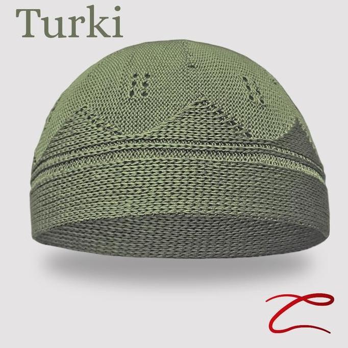 DF106 >> Peci Rajut Katun Peremium Turki Dewasa Tebal Ottoman Warna Hitam Abu Hijau