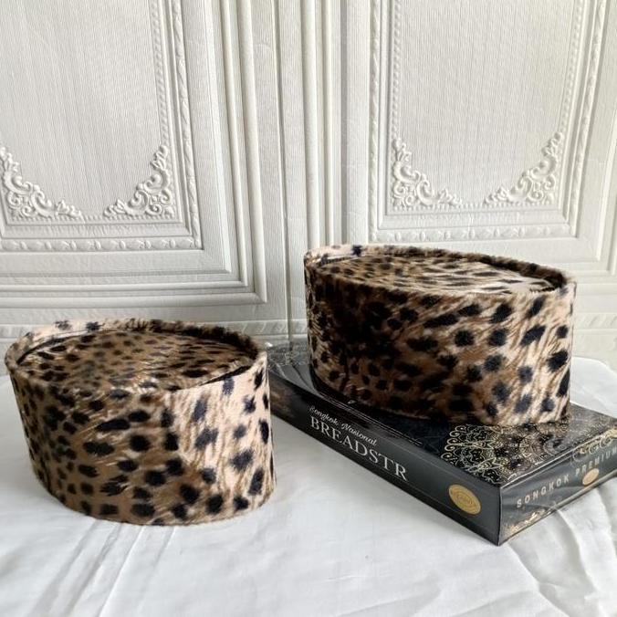 DI144 - NEW TREND KOPIAH SONGKOK PECI MOTIF BULU MACAN LEOPARD HABIB BAHAR