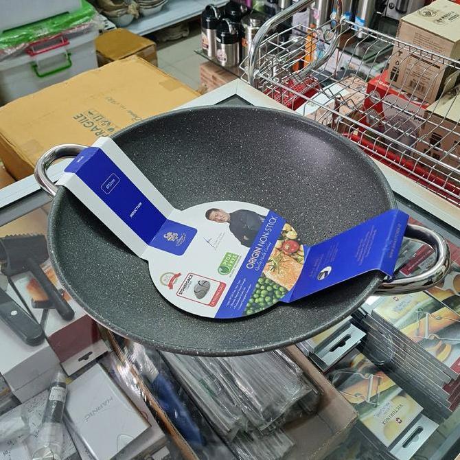 TERMURAH - B2003432 Wok Non Stick Bima Origin D32cm, 3ply Base Cookware