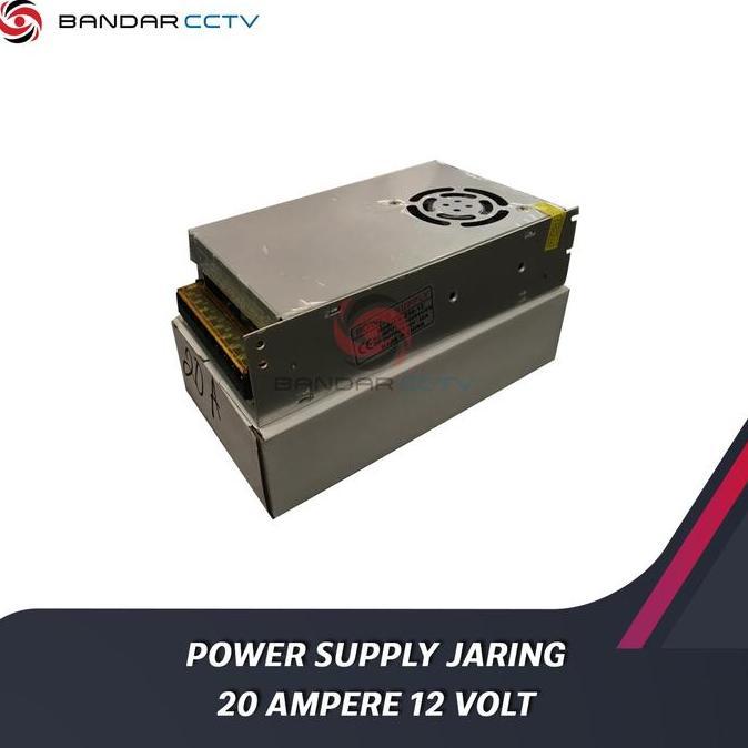 TERBARU - Power Supply Jaring 20 Ampere 12 Volt