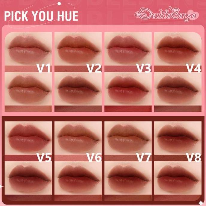 Lansungkirim- Pinkflash Pf L13 Duo Lipgloss 2 In 1 Dual-Ended Lipcream Ombre