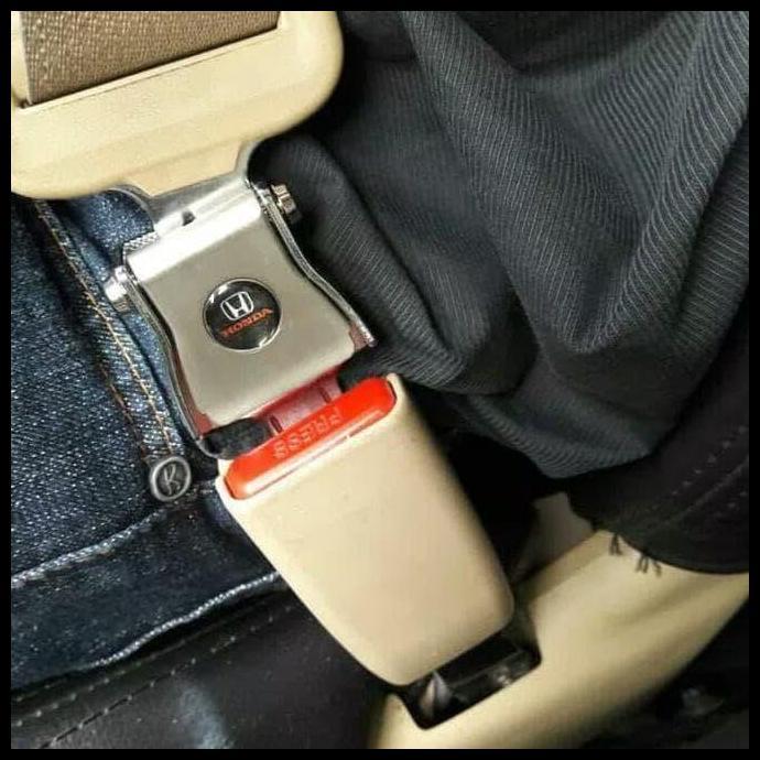 HOT DEAL COLOKAN SAFETY BELT 2 IN 1 LOGO HONDA MOBIL BRIO