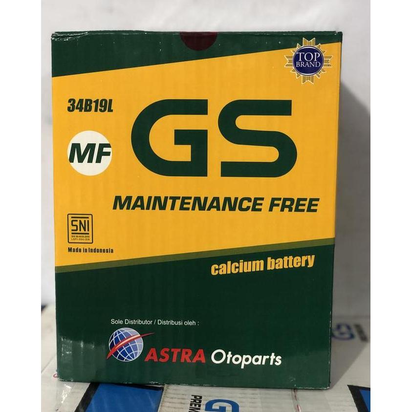 Terlaris Aki Gs Mf 34B19L 34Ah Aki Ori Bawaan Baru Mobil Brio Xpander Calya Dll