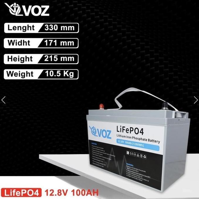 Terlaris Aki Lithium Voz Battery Lithium Lifepo4 12,8V 100Ah 12,8V 100Ah Voz