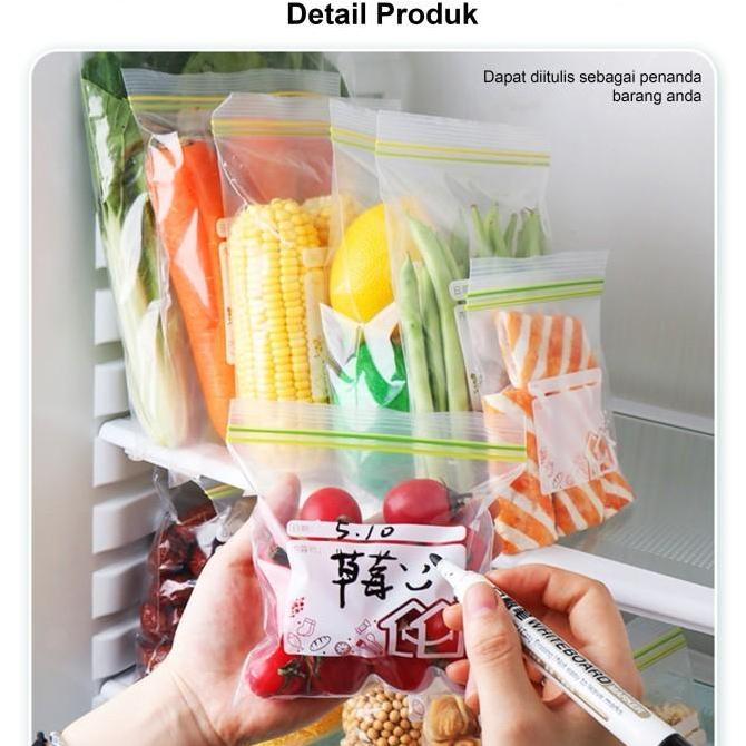 Plastik Kulkas Penyimpanan Reusable Food Storage Plastik Ziplock