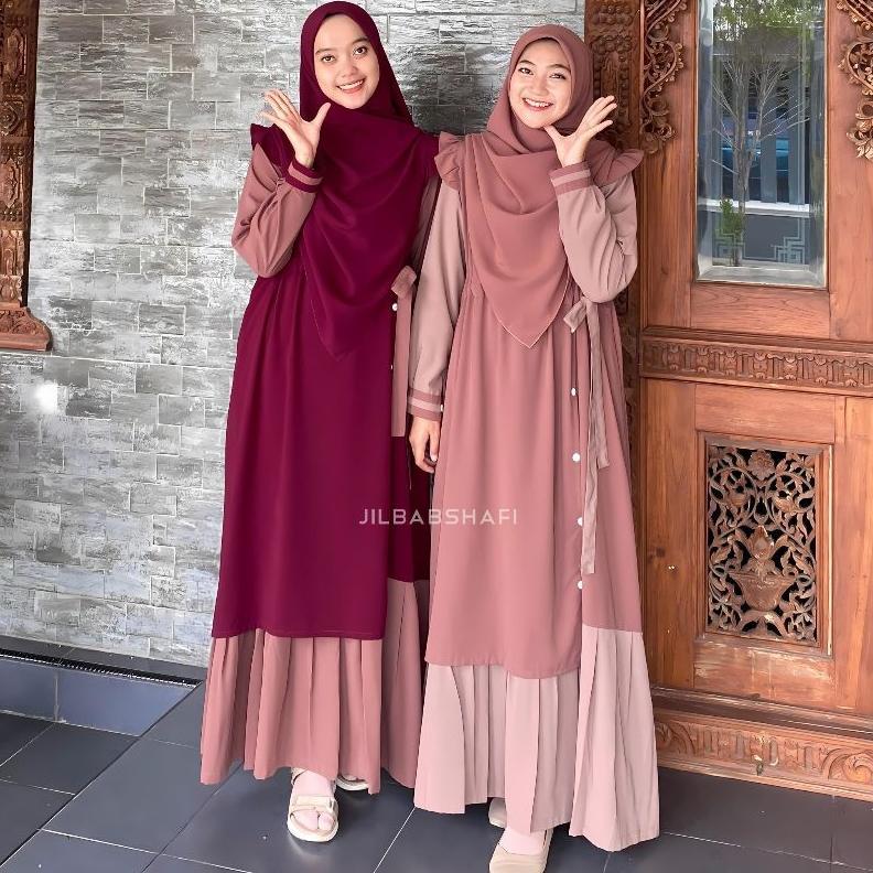 GAMIS AYANA KOMBINASI DRESS KOREAN JILBABSHAFI