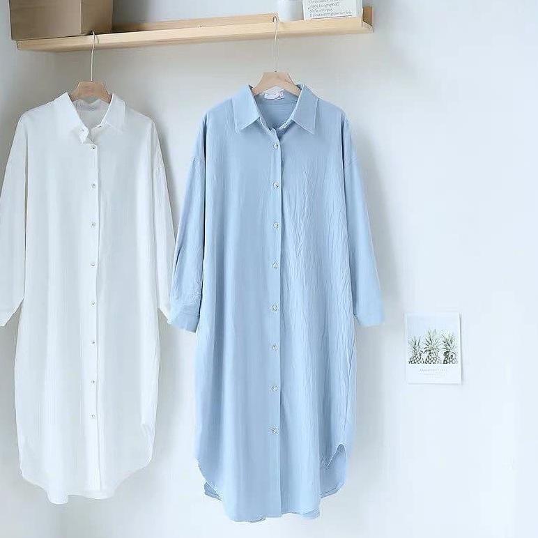 Ailen Tunik Atasan Muslim Fashion Wanita Ter & Terlaris - Putih