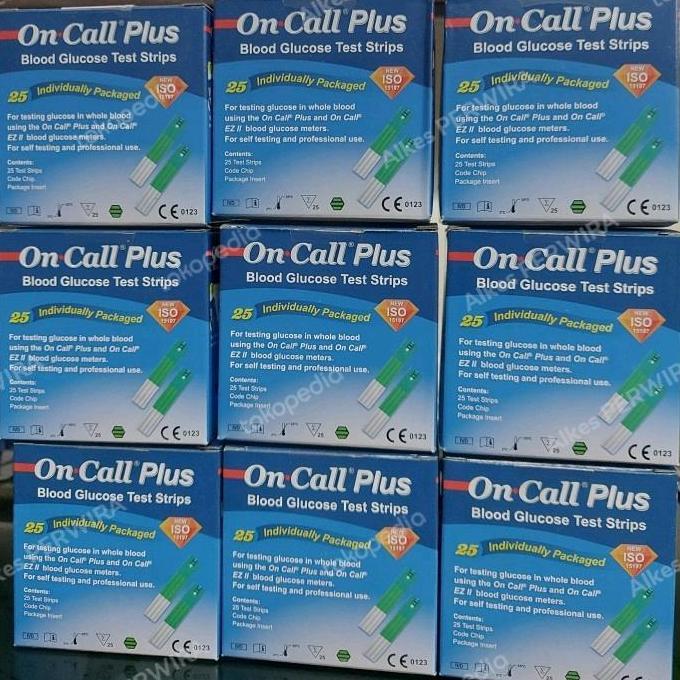 strip on call plus / strip gula darah on call plus