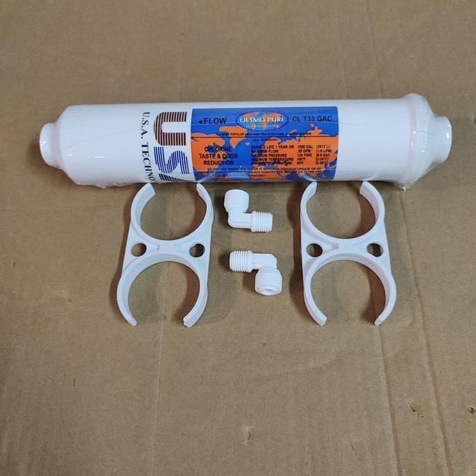 Paket Post Carbon Olsmo Pure Small Cl T33 Gac Reverse Osmosis Diskon