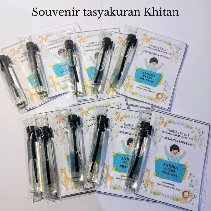 Bloom- (Isi 50 Pcs ) Souvenir Parfum Tasyakuran Khitan / Khitanan Gratis Kartu Ucapan