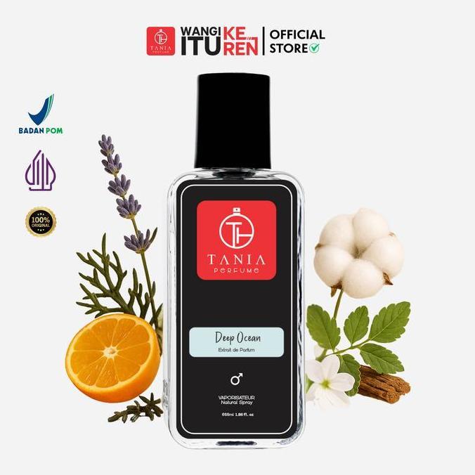 Bloom- Tania Perfume - Deep Ocean - Extrait De Perfume Ukuran 55 Ml Mengandung 50% Fragrance Oil Dan