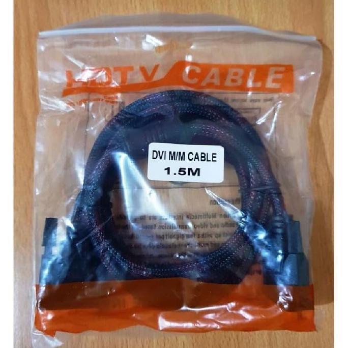 Deepflip- Kabel Dvi D 24+1 To Dvi D 24+1 Panjang 1.5 Meter / Cable Dvi D 1.5M