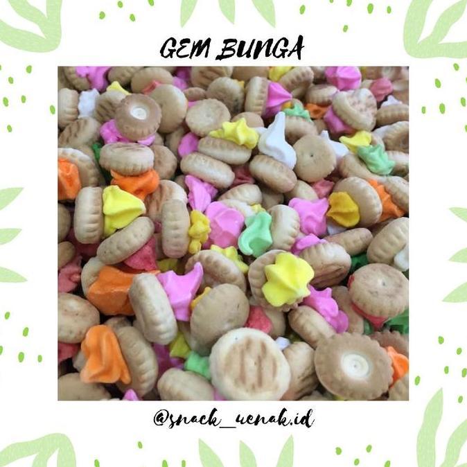 SNACK KILOAN BISKUIT GEM BUNGA 500 GRAM | CEMILAN MURAH MAKASSAR