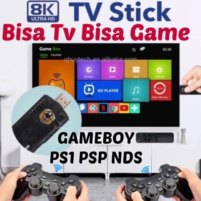 TERMURAH - Game Stick X8 Smart TV Android TV Box & Gamestick 4K Game Console PSP