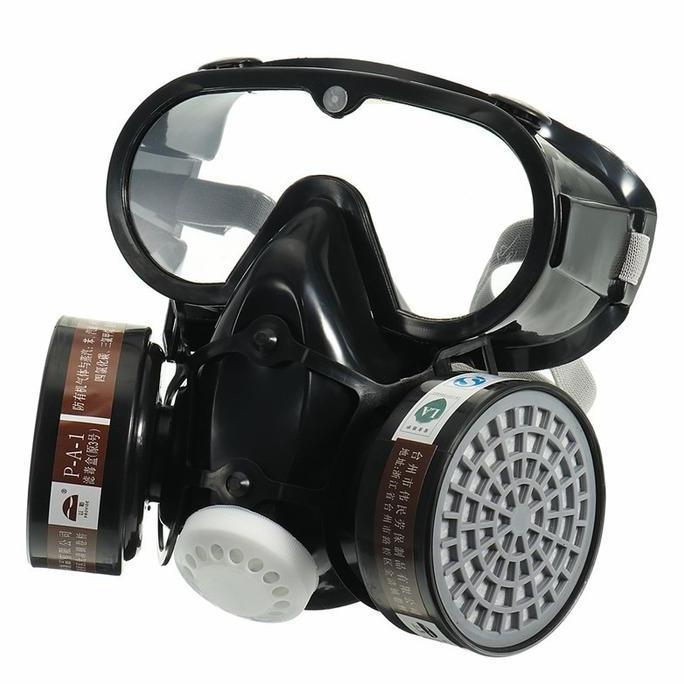 Masker Gas Respirator Full Face Anti-Dust Chemical - SF01