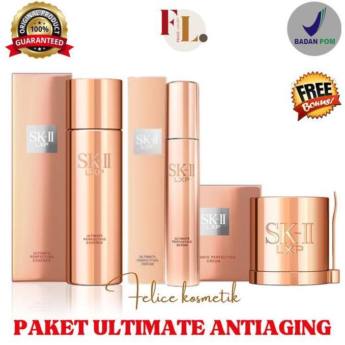 SK-II SKII SK II LXP ULTIMATE PERFECTING ESSENCE LXP SERUM LXP CREAM Pencerah Wajah Cleanser