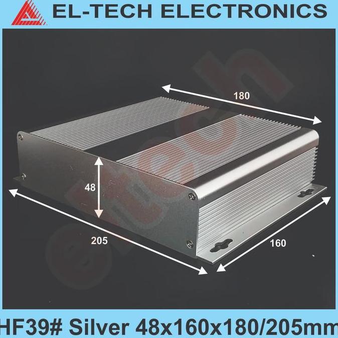 Box Aluminium HF39# Silver 48x160x180/205mm Electronic Instrument Project Alumunium Alminium Almuniu