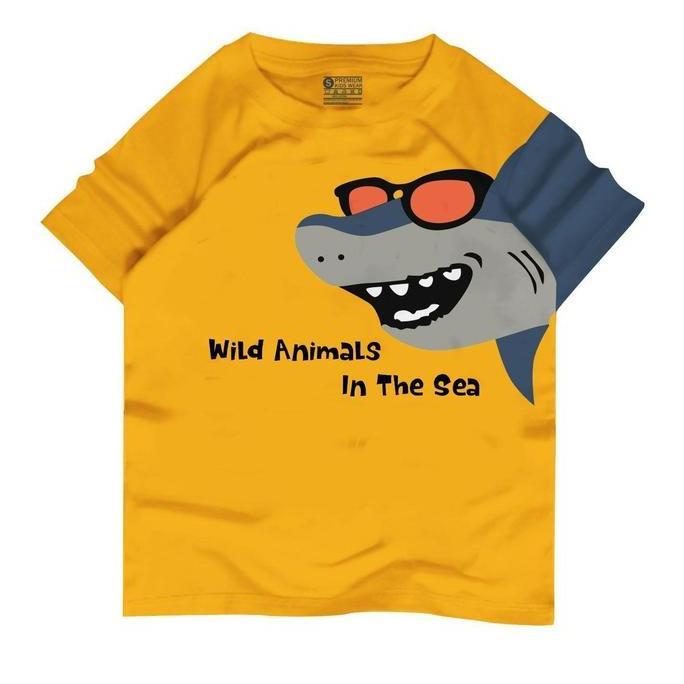 IN3 - Superzie Baju kaos anak Laki laki Lengan pendek Baju kaos anak 1-13 Tahun Karakter ST HIUKCMAT