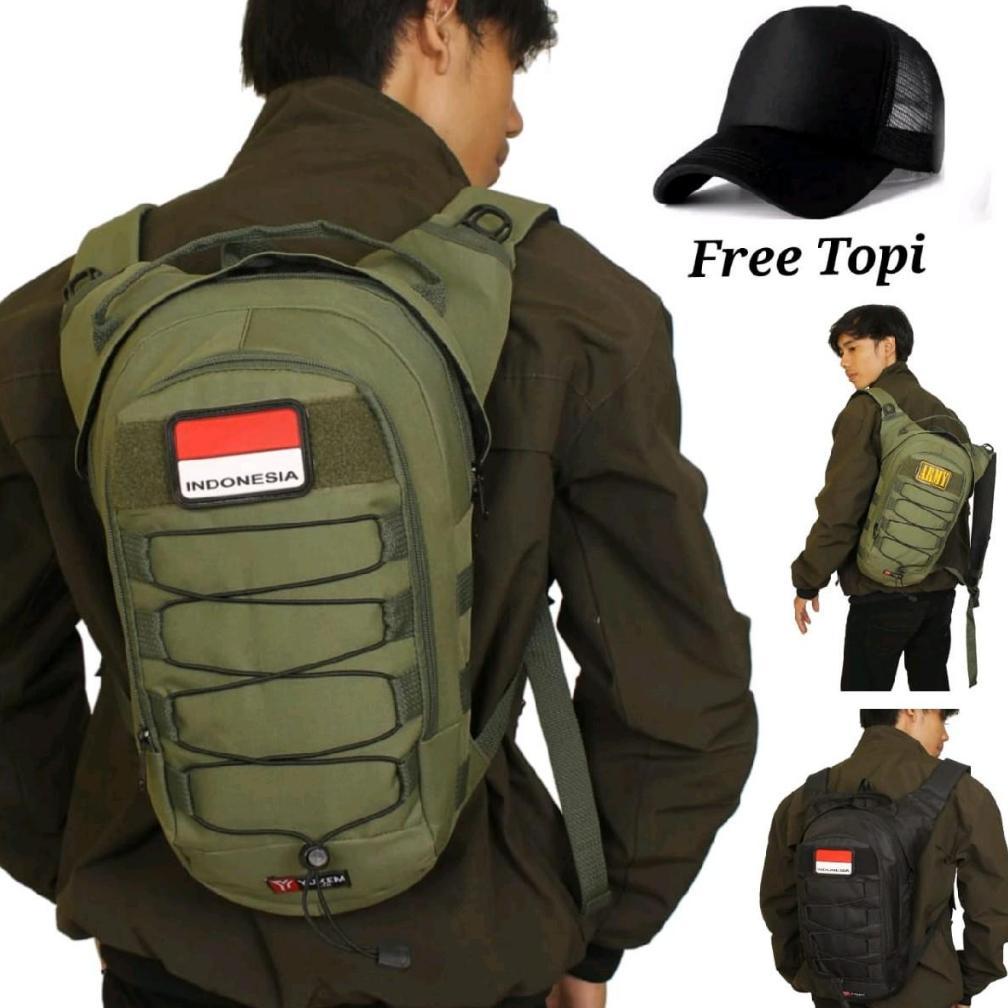 BEST SELLER YUKEM LTD-TAS RANSEL SEPEDA PRIA ARMY TACTICAL TAS RANSEL SEPEDA TRAIL ADVENTURE MOTOR C