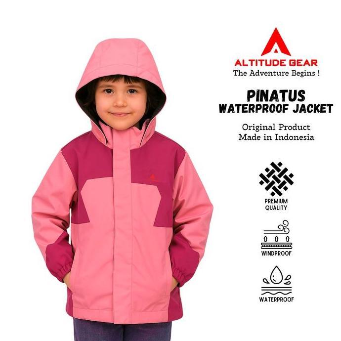 LA149 >> Altitude gear Pinatus Jaket anak anti air Cewek Cowok Nyaman Perempuan Fashion Hoodie