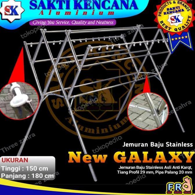 TERBARU - JEMURAN BAJU STAINLESS STEEL/JEMURAN PAKAIAN/JEMURAN KUAT/KOKOH/KUAT