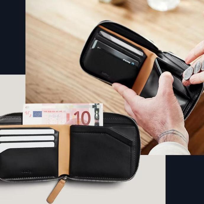 BELLROY Zip Wallet Magnetic Coin Wallet / Dompet Bellroy Zip