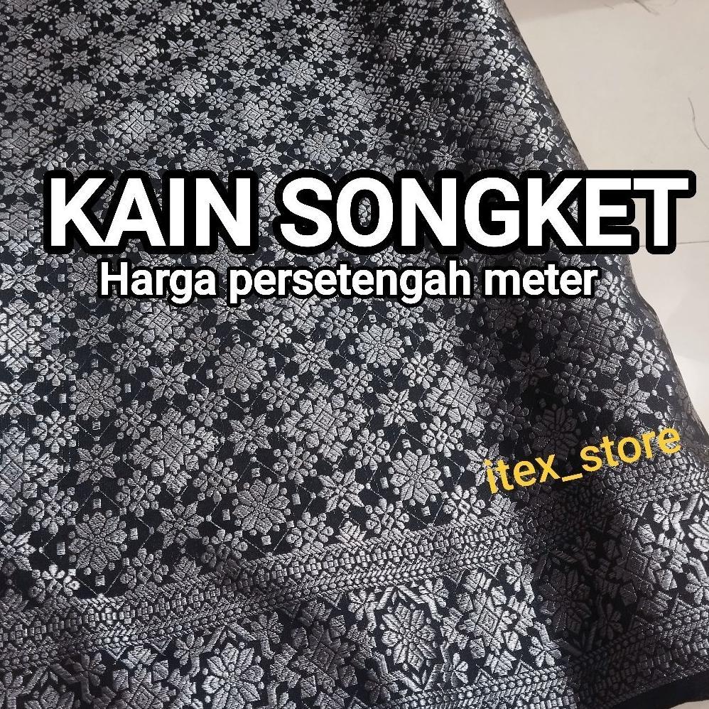 BIG PROMO ( COD) Kain songket / Kain songket meteran / Kain songket melayu / kain songket palembang 