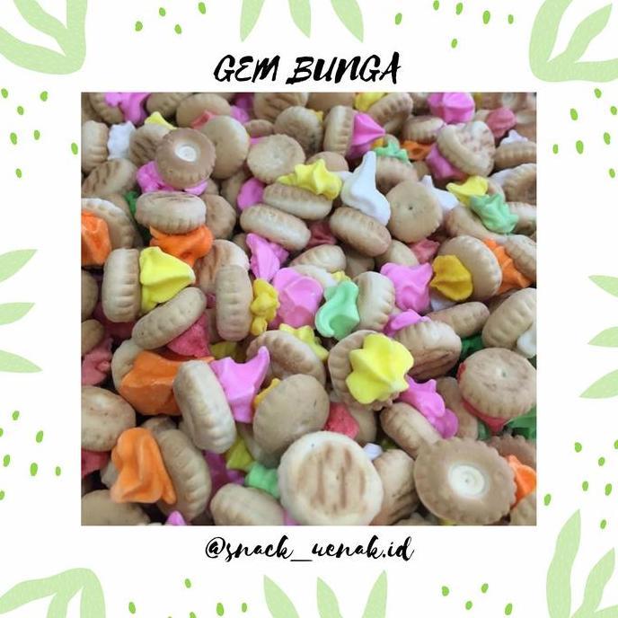 SNACK KILOAN BISKUIT GEM BUNGA 500 GRAM | CEMILAN MURAH MAKASSAR