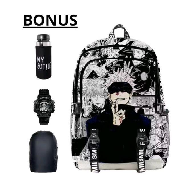 DF86 >> Tas ransel anak skolah anime wibu naruto