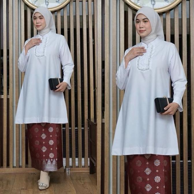 Tunik Batu Payet / Tunik Batu Payet Toyobo Fodu / Long Tunik Busui / Baju Kurung Payet Modern / Tuni