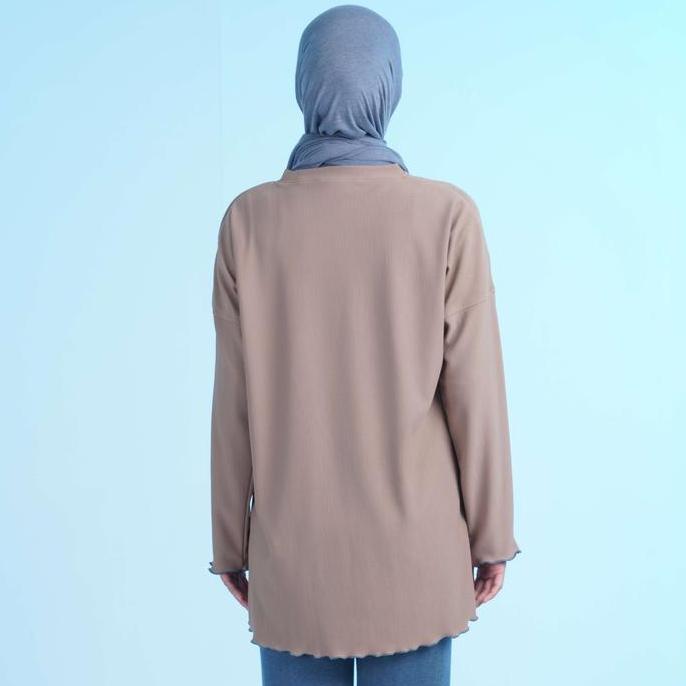 [New Arrival] Dauky Baju Atasan Tunic Kaos Daily Simple Lembut Halus M TUNIC BS CONTRASTED