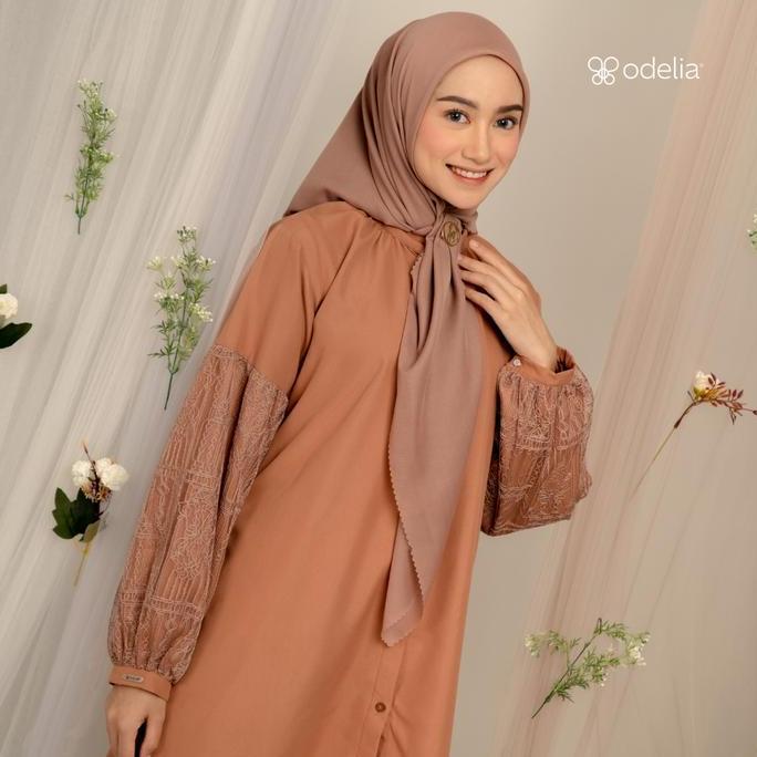 Odelia - Havva tunik | lengan Lace brukat | Tunik Kondangan