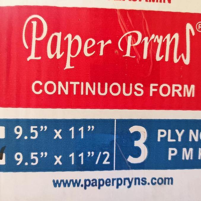 continuous form 3 ply