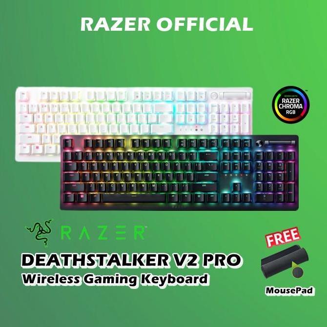 Razer DeathStalker V2 Pro Low Profile Wireless Keyboard Death Stalker (TERBAIK) (TERBARU) (TERMURAH)