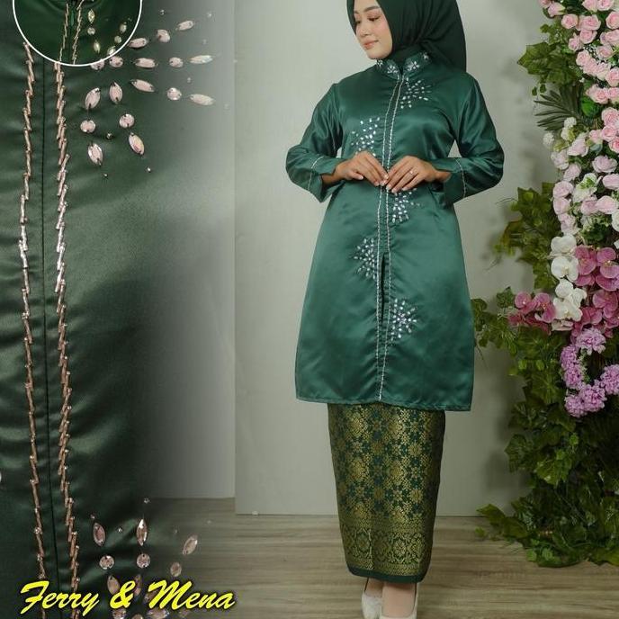 SETELAN TUNIK PAYET BRIDAL MUTIARA ELEGAN Kondangan Baju Muslim Pesta Gamis Wanita Panjang Mewah