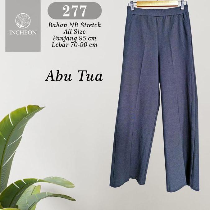 CELANA KULOT WANITA PANJANG BAHAN KAOS - 277