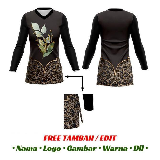 Jersey Sepeda Wanita Custom | Tunik Muslimah Hijab Heijabers | FLOWER