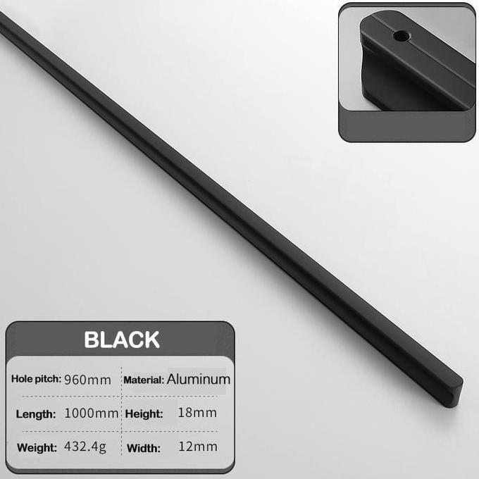 Tarikan Lemari Dapur 1 Meter Handle Lemari Minimalis Gagang Pintu Lemari Tarikan Pintu Gold Gagang L