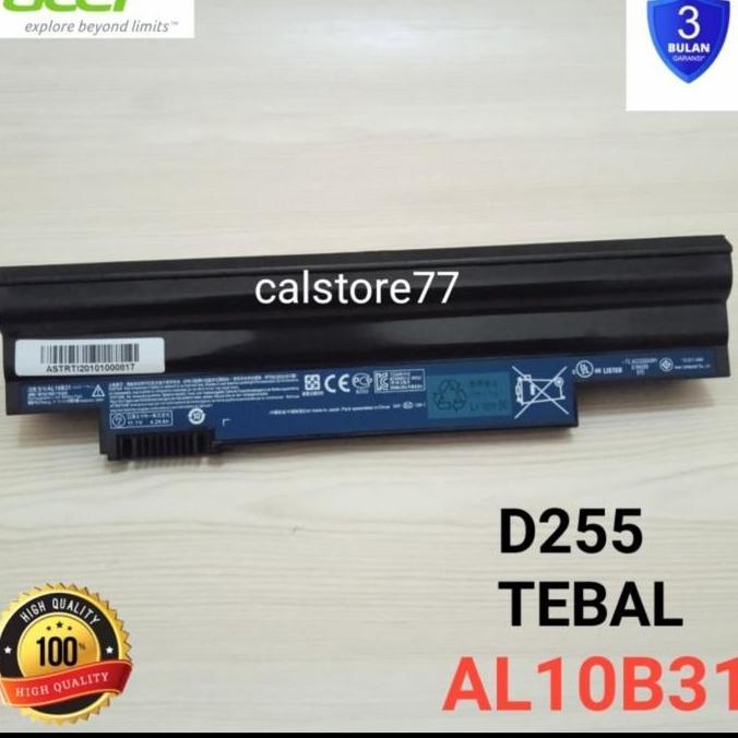 TERMURAH - Baterai Batre Acer Aspire One 522 722 D260 D270 D255 D257 D270 tebal