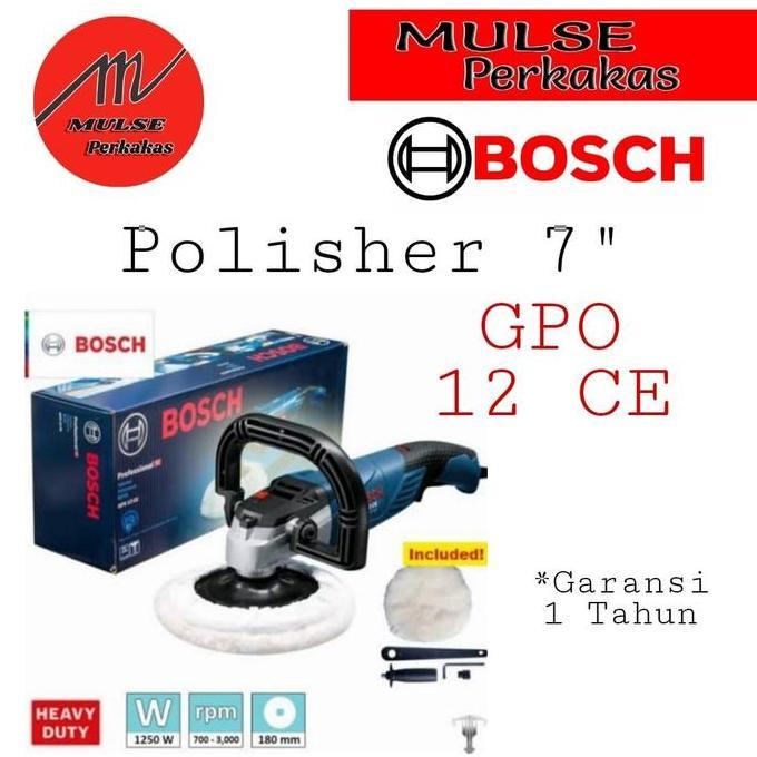 Mesin Polisher 7" Bosch GPO 12 CE/ Hand Polisher GPO 12 CE Bosch