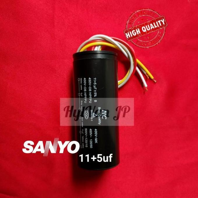 Kapasitor Mesin Cuci Sanyo 11+5uf PREMIUM