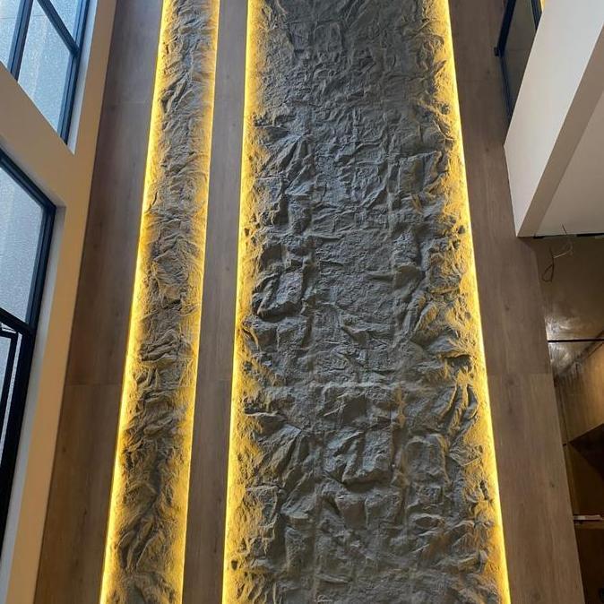 PU Stone Wall Panel Dinding 3D