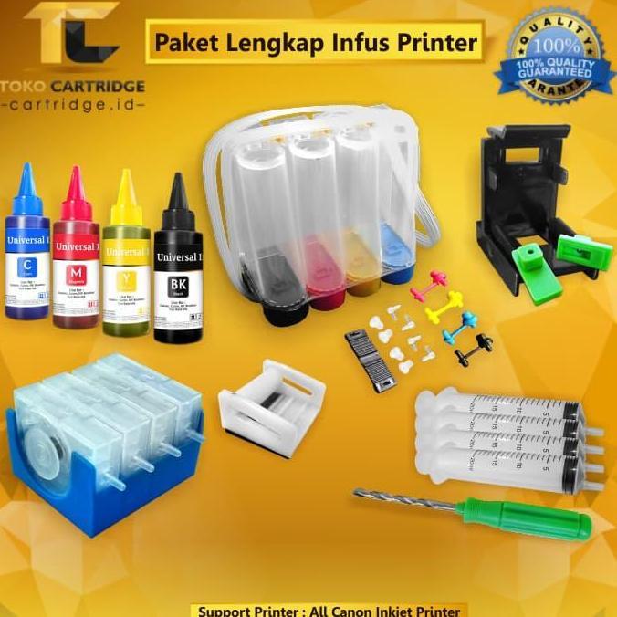 DV227 >> Paket Lengkap Infus Printer Canon MP145 MP198 IP1980 IP1880 IP1700 40