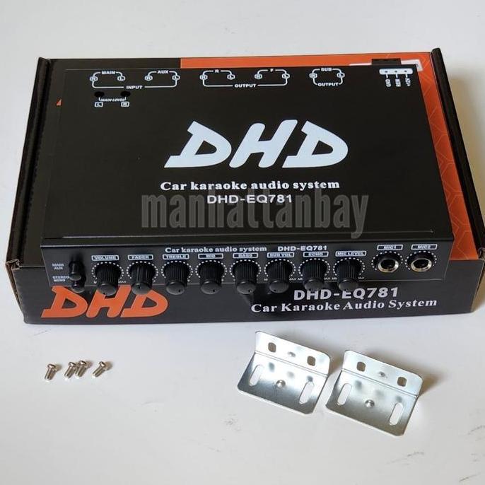 Preamp Parametric Equalizer Mobil Subwoofer Output & Karaoke DHD-EQ781
