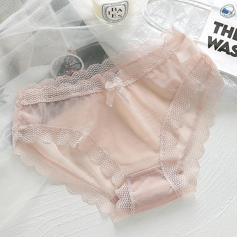 HOT DEALS BV.ID CD1236 Celana Dalam Wanita Seksi CD Transparan Renda Brukat Sexy Kolor Panties