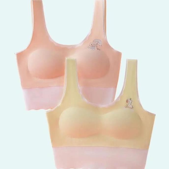 Murah  Ms02 Miniset Bra Remaja Seamless Tanpa Kawat Bh Wanita Anak Sekolah Tanktop Pelajar Korea Jep