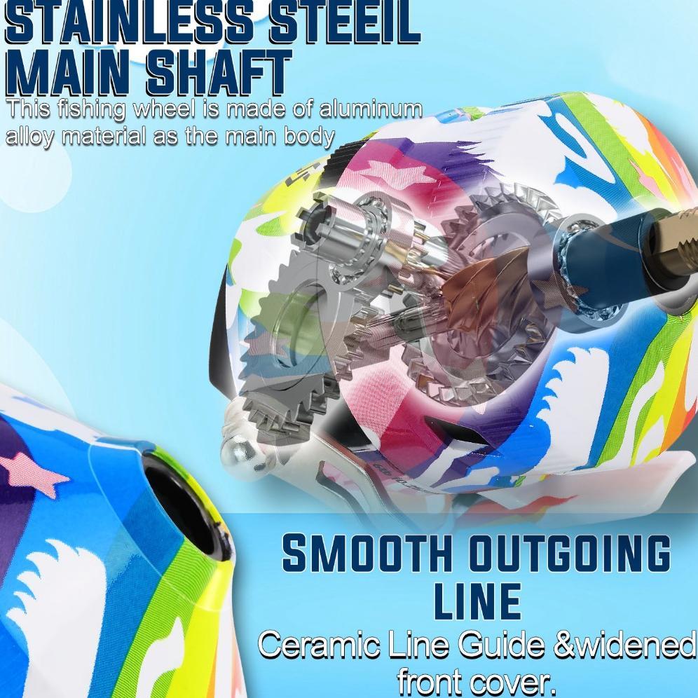 Terbaru Sougayilang Reel Pancing Tangan Kanan Desain Pengecoran Tombol Rotasi Kecepatan Tinggi Rasio