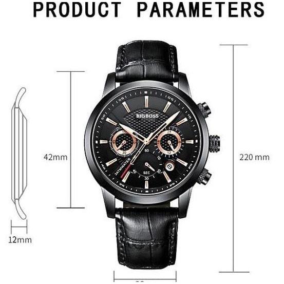 DS188 >> [COD] Jam Tangan Pria FNGEEN JC-32 TALI KULIT Original Tahan Air Chronograph Active Pria Mu