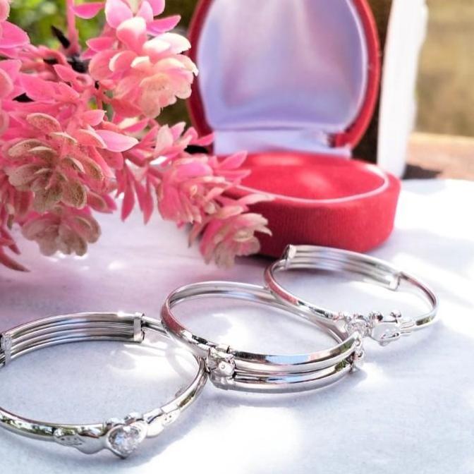 Premium Askraft Gelang Bayi Mata Satu Emas Putih Asli Gelang Tangan Anak Bayi New Born